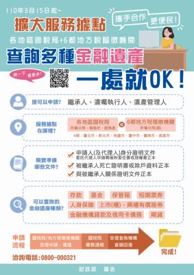 查詢多種金融遺產一處就OK-點選圖片取得詳細資訊