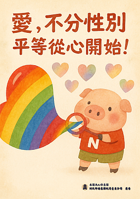 愛，不分性別平等從心開始