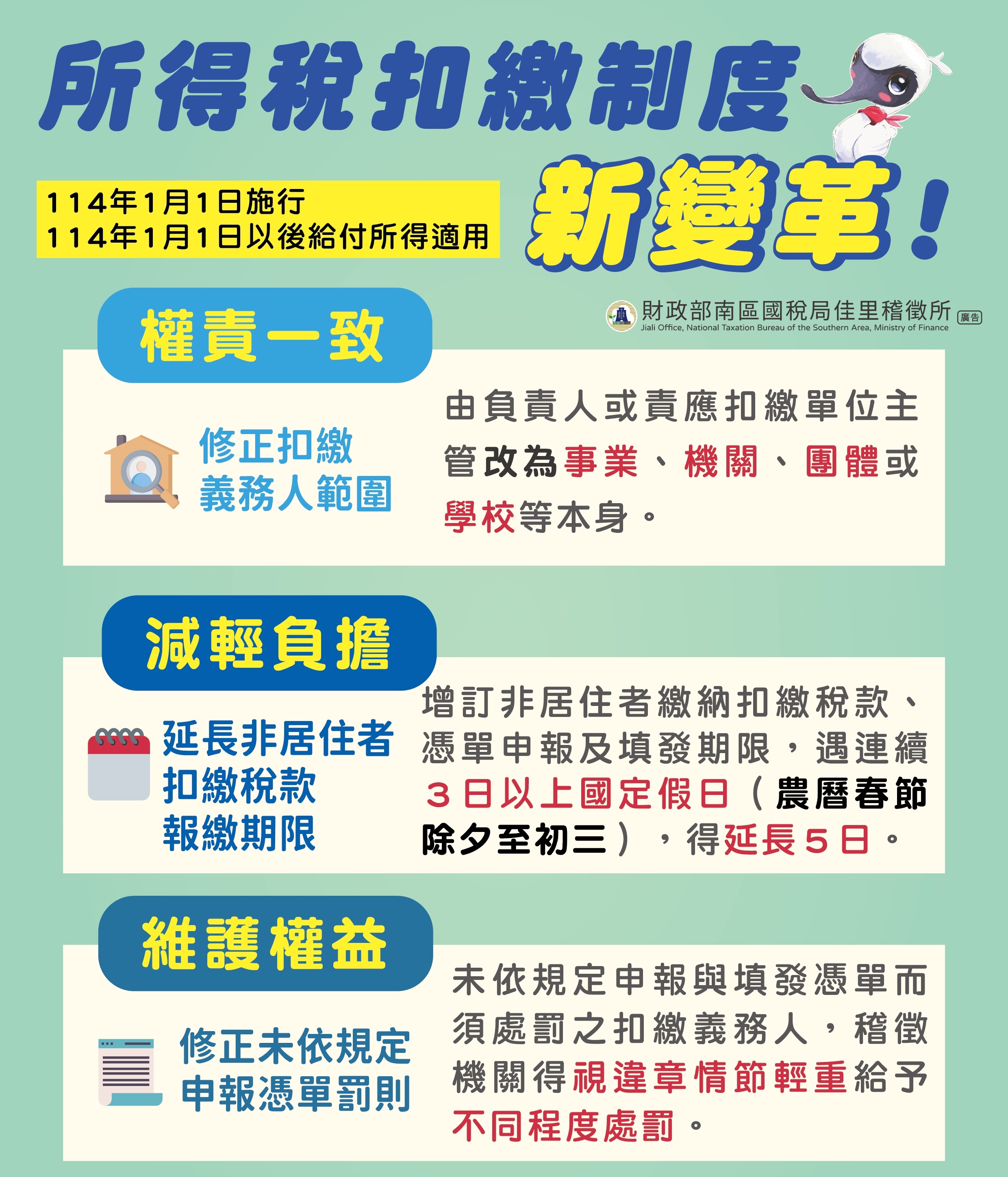 所得稅扣繳制度新變革