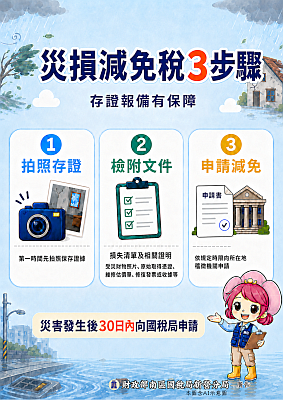 災損減免稅3步驟