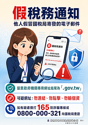 假稅務通知防詐騙165
