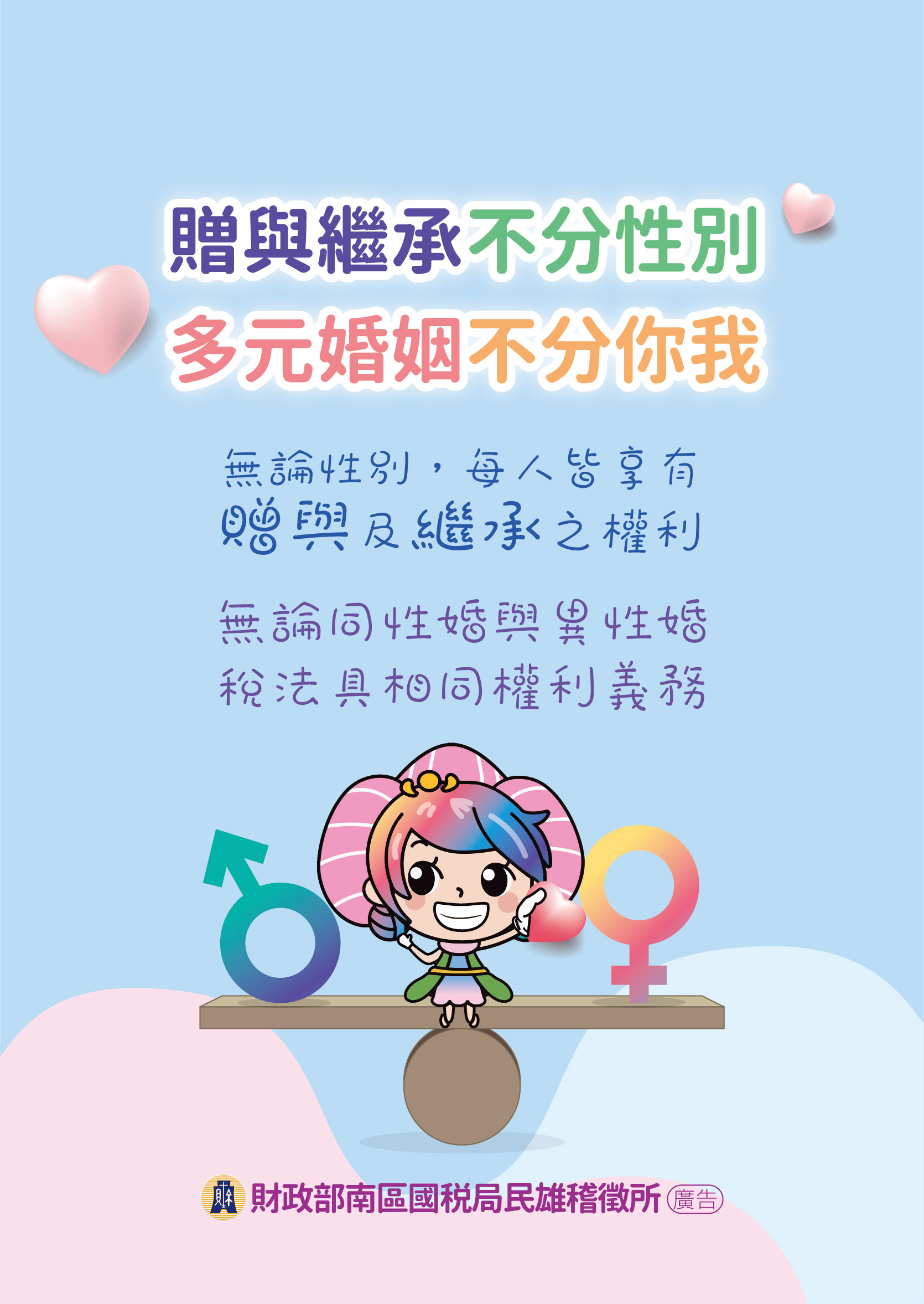 贈與繼承不分性別多元婚姻不分你我