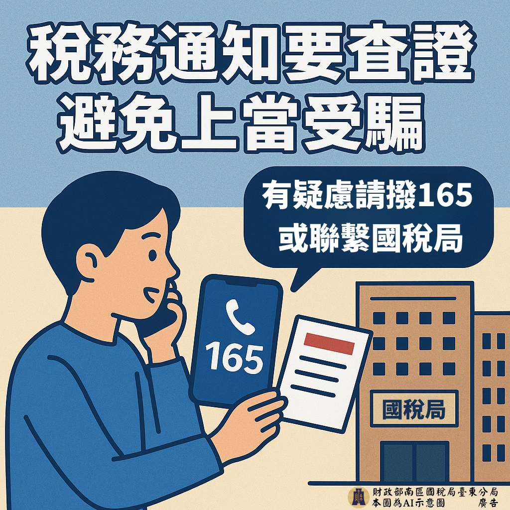 稅務通知要查證避免上當受騙