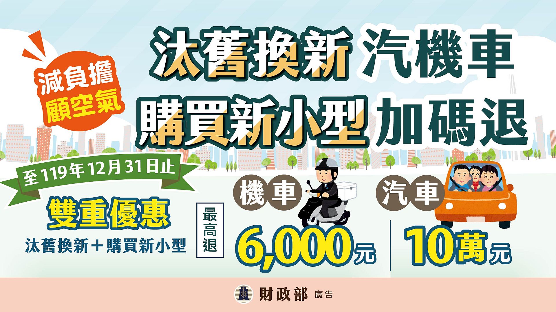 購買新車暨汰舊換新減徵貨物稅