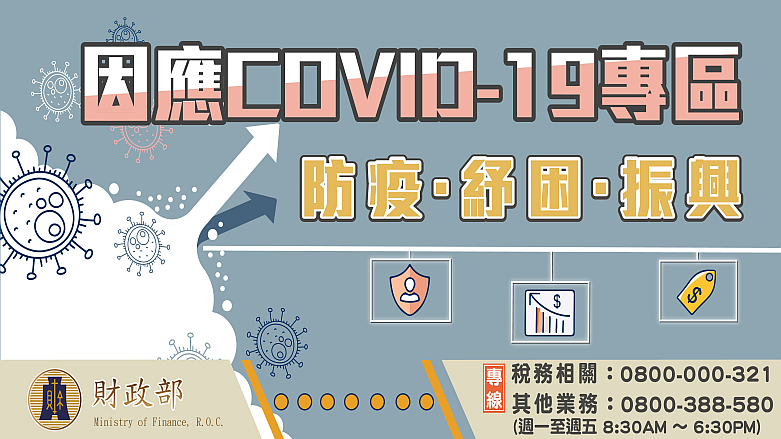 財政部因應嚴重特殊傳染性疾病資金寬緩助紓困